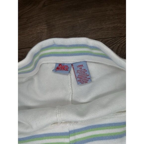 MECCA Y2K Gym Shorts Girls Women’s Sz Large/ 14 Cotton Blend - Picture 2 of 8